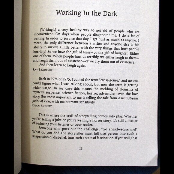 Book: Dark Thoughts on Writing By Stanley Wiater - Picture 2 of 8